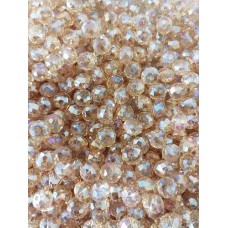 Chinese Crystal Rondelle 6mm x 8mm
